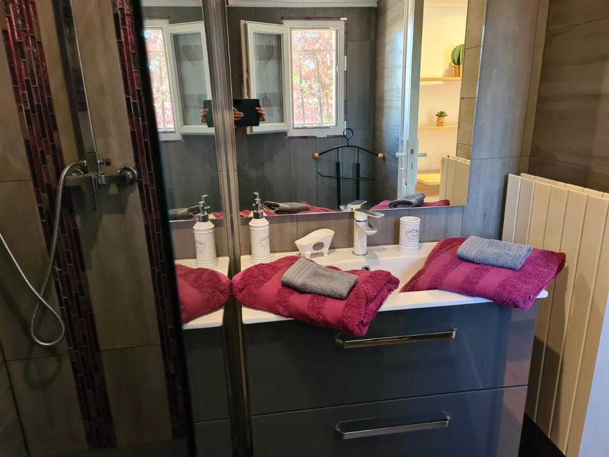 Appartements Dans Villa Privee Avec Piscine, Jardin, Parking Clos, Wifi, Climatisation Meyreuil Exterior foto